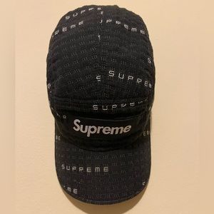Supreme Black and White Cap